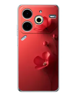 Чохол для TECNO Pova 7 Pro з картинкою «Макові суцвіття» Чохол для TECNO Pova 7 Pro з картинкою «Макові суцвіття»