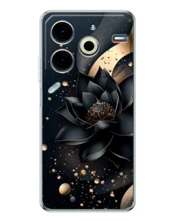 Чохол для TECNO Pova 7 Pro з картинкою «Чорний лотос» Чохол для TECNO Pova 7 Pro з картинкою «Чорний лотос»