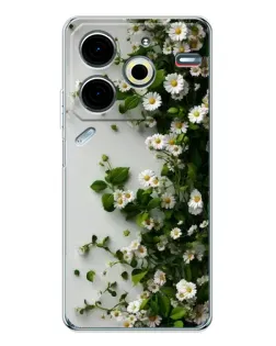 Чохол для TECNO Pova 7 Pro з картинкою «Гілка дрібних білих квітів» Чохол для TECNO Pova 7 Pro з картинкою «Гілка дрібних білих квітів»