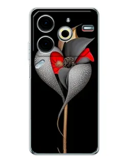 Чохол для TECNO Pova 7 Pro з картинкою «Срібна фантазійна квітка» Чохол для TECNO Pova 7 Pro з картинкою «Срібна фантазійна квітка»