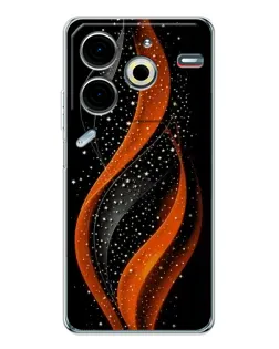 Чехол для TECNO Pova 7 Pro с картинкой «Огненная звездная волна»