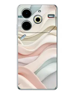 Чехол для TECNO Pova 7 Pro с картинкой «Пастельные нежные волны»