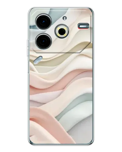 Чехол для TECNO Pova 7 Pro с картинкой «Пастельные нежные волны»