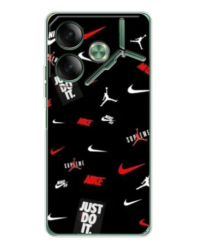 Чехол для TECNO Pova 7 Ultra с картинкой «Nike Mix Pattern»