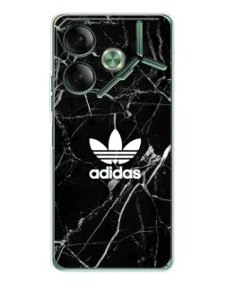 Чехол для TECNO Pova 7 Ultra с картинкой «Белый мрамор Adidas»