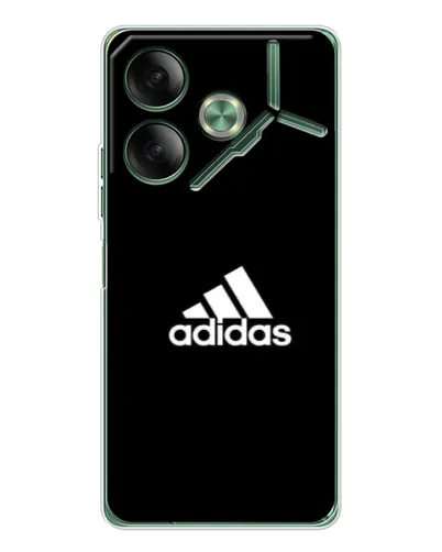 Чехол для TECNO Pova 7 Ultra с картинкой «Черная классика Adidas»