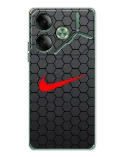Чехол для TECNO Pova 7 Ultra с картинкой «Nike — карбоновая сетка»