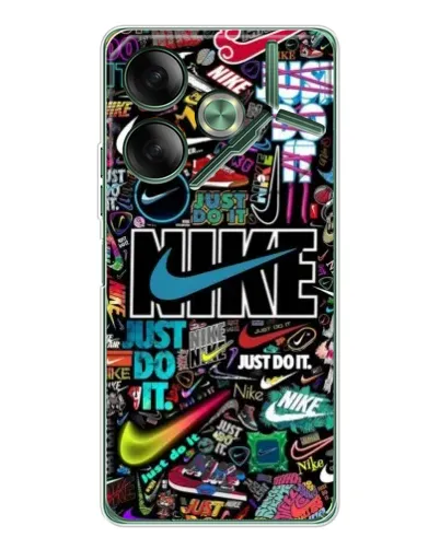 Чехол для TECNO Pova 7 Ultra с картинкой «Яркий коллаж Nike» Чехол для TECNO Pova 7 Ultra с картинкой «Яркий коллаж Nike»