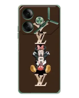 Чехол для TECNO Pova 7 Ultra с картинкой «LV и Микки Маус»