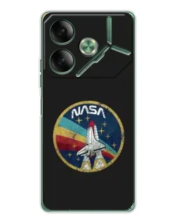 Чехол для TECNO Pova 7 Ultra с картинкой «NASA — эмблема миссии» Чехол для TECNO Pova 7 Ultra с картинкой «NASA — эмблема миссии»
