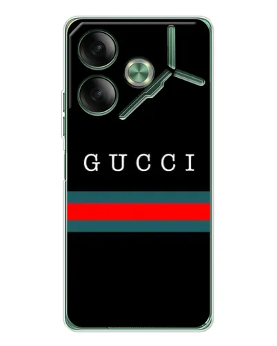 Чехол для TECNO Pova 7 Ultra с картинкой «Gucci — красный пояс»