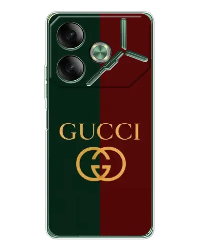 Чехол для TECNO Pova 7 Ultra с картинкой «Gucci — темно-зеленый градиент» Чехол для TECNO Pova 7 Ultra с картинкой «Gucci — темно-зеленый градиент»