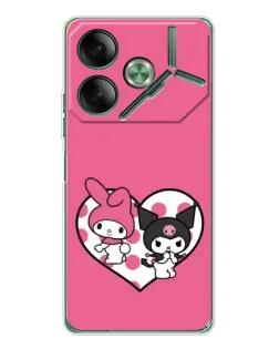 Чохол для TECNO Pova 7 Ultra з картинкою «Kuromi та My Melody»