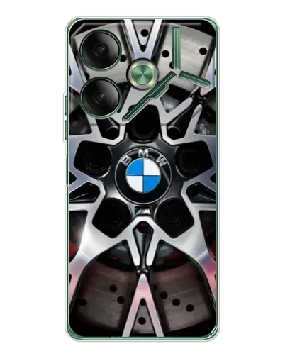 Чехол для TECNO Pova 7 Ultra с картинкой «BMW — деталь диска»