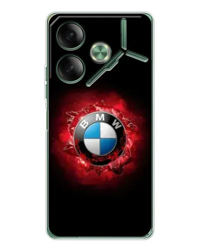 Чехол для TECNO Pova 7 Ultra с картинкой «Логотип BMW — вспышка»
