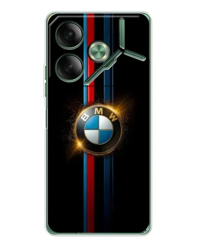 Чехол для TECNO Pova 7 Ultra с картинкой «BMW M-Power неон»