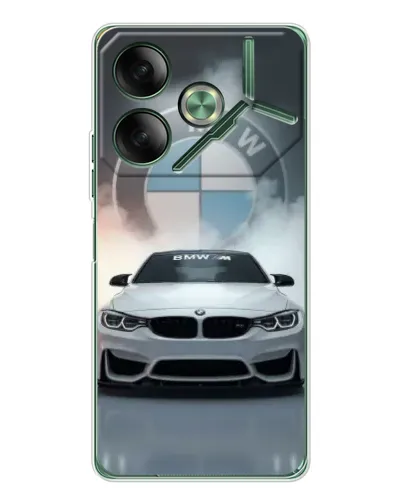 Чехол для TECNO Pova 7 Ultra с картинкой «BMW в белом дыму» Чехол для TECNO Pova 7 Ultra с картинкой «BMW в белом дыму»