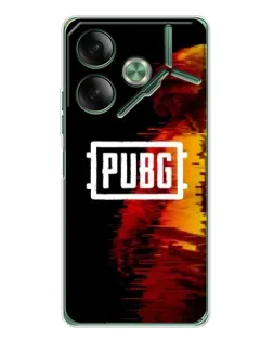 Чехол для TECNO Pova 7 Ultra с картинкой «Яркий логотип PUBG»