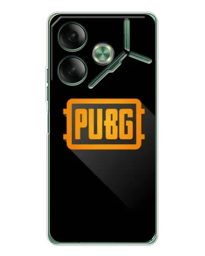 Чехол для TECNO Pova 7 Ultra с картинкой «PUBG — рамка лого»