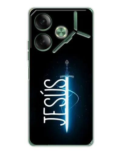 Чехол для TECNO Pova 7 Ultra с картинкой «Меч Духа Jesus»