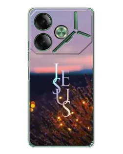 Чехол для TECNO Pova 7 Ultra с картинкой «Свет Божий ночью»