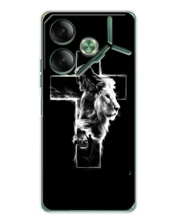 Чехол для TECNO Pova 7 Ultra с картинкой «Сияющий крест Jesus»