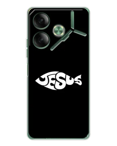 Чехол для TECNO Pova 7 Ultra с картинкой «Рыба Jesus» Чехол для TECNO Pova 7 Ultra с картинкой «Рыба Jesus»