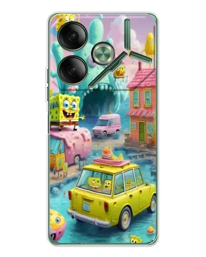 Чехол для TECNO Pova 7 Ultra с картинкой «Монстр-трак приключения»