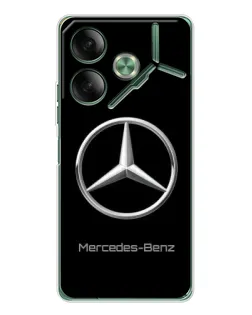 Чехол для TECNO Pova 7 Ultra с картинкой «Mercedes Silver Logo»