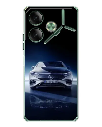 Чехол для TECNO Pova 7 Ultra с картинкой «Ночной Mercedes EQ»