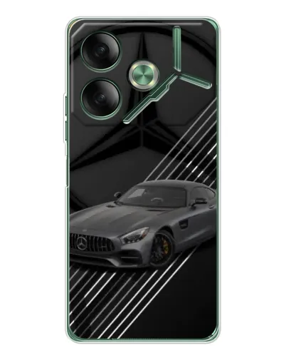 Чехол для TECNO Pova 7 Ultra с картинкой «Mercedes AMG — графика»