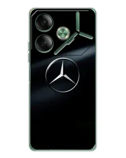 Чехол для TECNO Pova 7 Ultra с картинкой «Mercedes на металле» Чехол для TECNO Pova 7 Ultra с картинкой «Mercedes на металле»