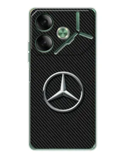 Чехол для TECNO Pova 7 Ultra с картинкой «Карбоновый Mercedes стиль» Чехол для TECNO Pova 7 Ultra с картинкой «Карбоновый Mercedes стиль»