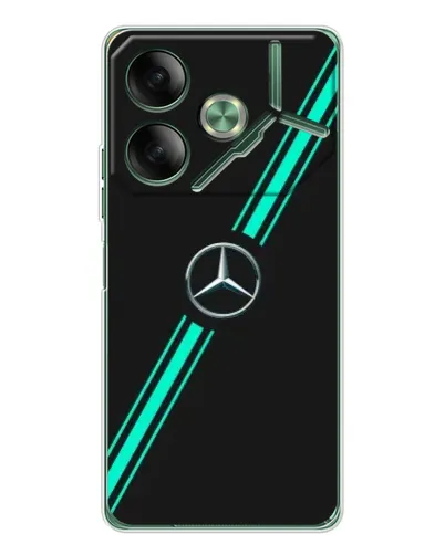 Чехол для TECNO Pova 7 Ultra с картинкой «Спортивные линии Mercedes» Чехол для TECNO Pova 7 Ultra с картинкой «Спортивные линии Mercedes»