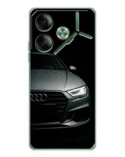 Чехол для TECNO Pova 7 Ultra с картинкой «Audi — детализация кузова»