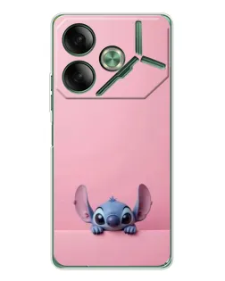 Чехол для TECNO Pova 7 Ultra с картинкой «Stitch выглядывает»