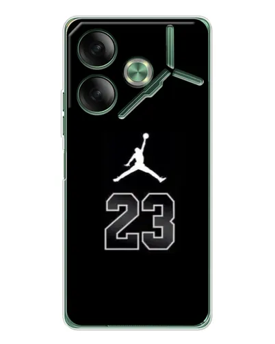 Чехол для TECNO Pova 7 с картинкой «Jordan Flight 23» Чехол для TECNO Pova 7 с картинкой «Jordan Flight 23»