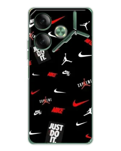 Чехол для TECNO Pova 7 с картинкой «Nike Mix Pattern» Чехол для TECNO Pova 7 с картинкой «Nike Mix Pattern»