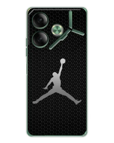 Чехол для TECNO Pova 7 с картинкой «Jordan Dark Carbon» Чехол для TECNO Pova 7 с картинкой «Jordan Dark Carbon»
