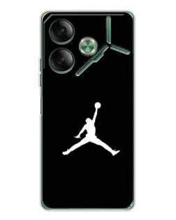 Чехол для TECNO Pova 7 с картинкой «Jordan Silhouette»