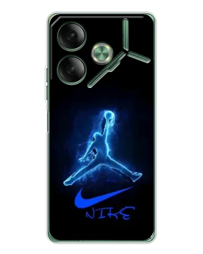 Чехол для TECNO Pova 7 с картинкой «Jordan Neon Blue» Чехол для TECNO Pova 7 с картинкой «Jordan Neon Blue»