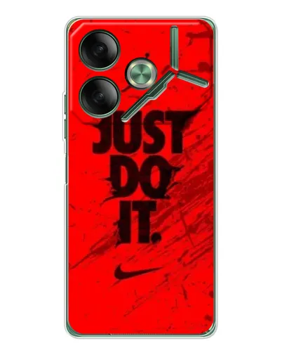 Чехол для TECNO Pova 7 с картинкой «Nike Just Do It» Чехол для TECNO Pova 7 с картинкой «Nike Just Do It»