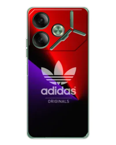 Чехол для TECNO Pova 7 с картинкой «Adidas Red Neon» Чехол для TECNO Pova 7 с картинкой «Adidas Red Neon»