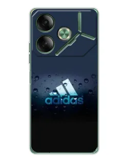 Чехол для TECNO Pova 7 с картинкой «Adidas Water Drops»