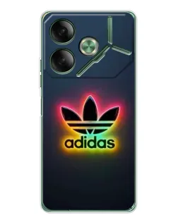 Чехол для TECNO Pova 7 с картинкой «Неоновый Adidas»