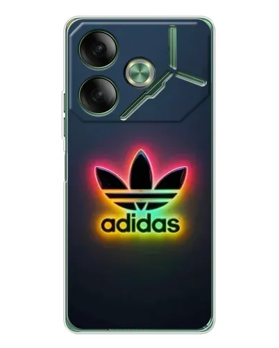 Чехол для TECNO Pova 7 с картинкой «Неоновый Adidas» Чехол для TECNO Pova 7 с картинкой «Неоновый Adidas»