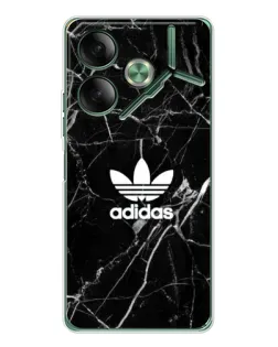 Чехол для TECNO Pova 7 с картинкой «Белый мрамор Adidas»