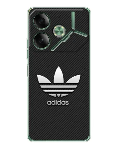 Чехол для TECNO Pova 7 с картинкой «Adidas Карбоновая текстура» Чехол для TECNO Pova 7 с картинкой «Adidas Карбоновая текстура»