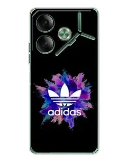 Чехол для TECNO Pova 7 с картинкой «Взрыв красок Adidas»