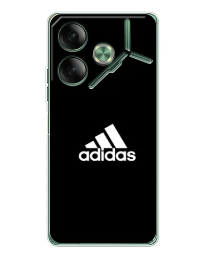 Чехол для TECNO Pova 7 с картинкой «Черная классика Adidas» Чехол для TECNO Pova 7 с картинкой «Черная классика Adidas»